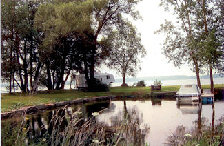 Dock space in the harbour, RV Park