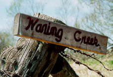 Waring's Creek sign photo